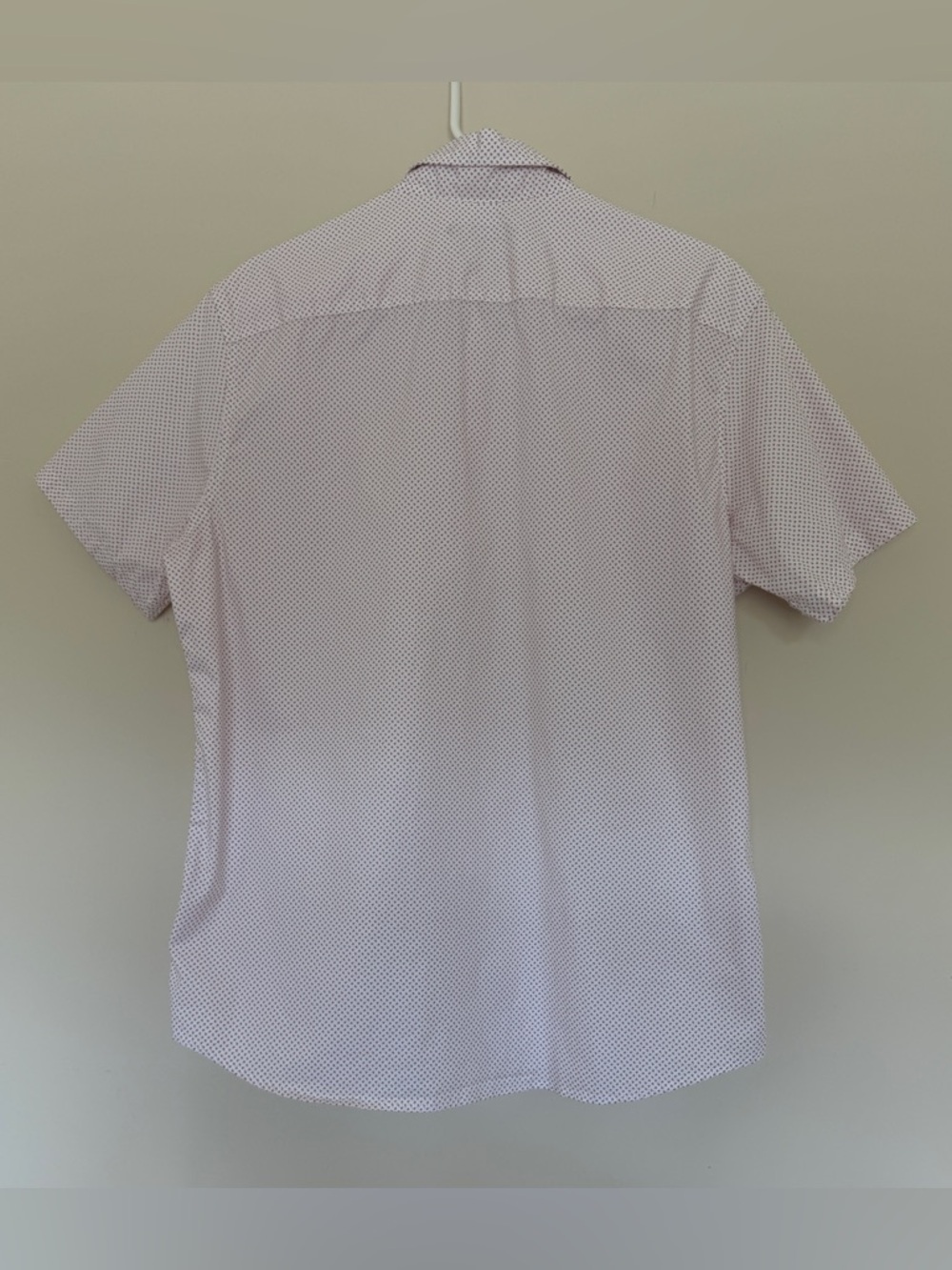 Michael Kors Jace Print Slim Fit Short Sleeve Button-Down Shirt. - Picture 3 of 11